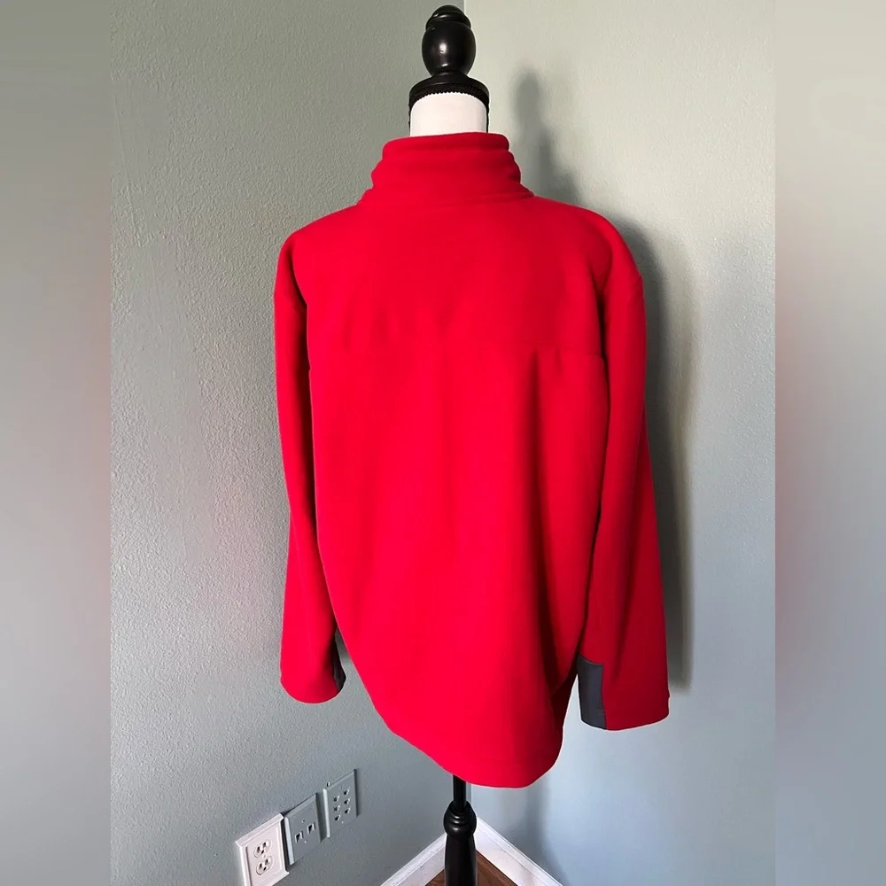 The North Face Men’s Red Fleece Full-Zip Jacket  Size XL